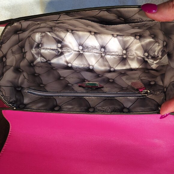 Betsey Johnson Charmed I'm Sure Color Block Satchel - EUC - Picture 10 of 14